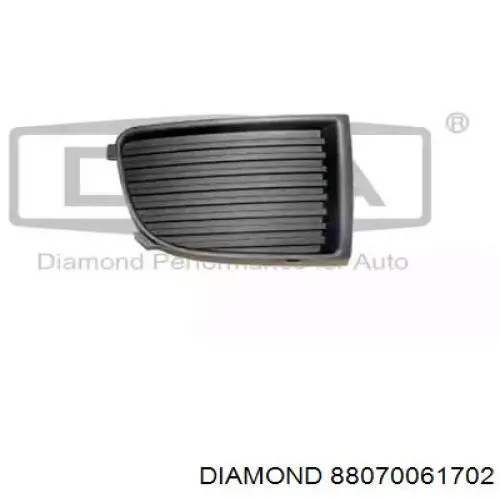 Tampão (grelha) das luzes de nevoeiro do pára-choque dianteiro direito Diamond/DPA 88070061702 preço, a partir de 3,65 USD