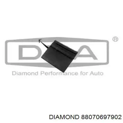 Tampão dianteiro esquerdo do pára-choque do gancho de reboque VAG 7L6807155AB41 preço, a partir de 6,04 USD