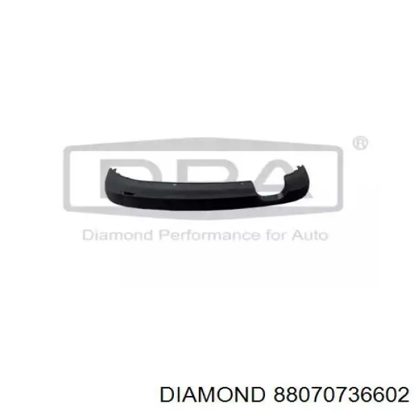 8R0807521P4U8 VAG Spoiler do pára-choque traseiro
