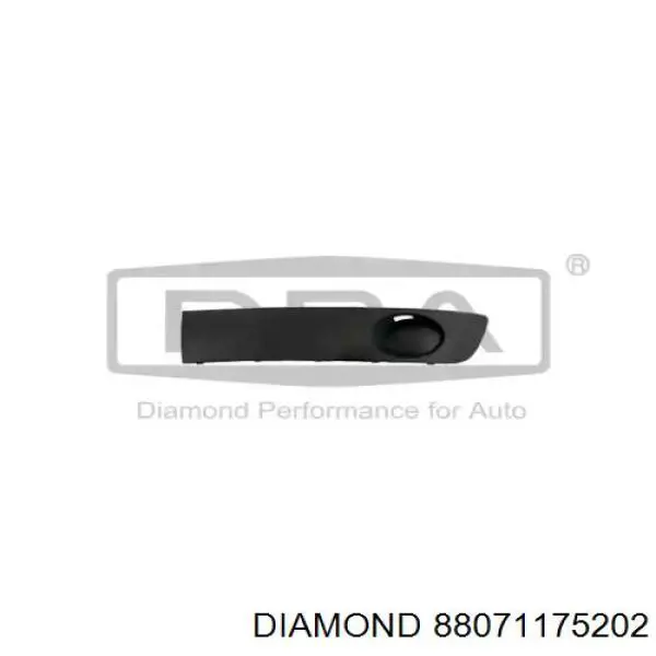 Tampão (grelha) das luzes de nevoeiro do pára-choque dianteiro Diamond/DPA 88071175202 preço, a partir de 24,61 USD