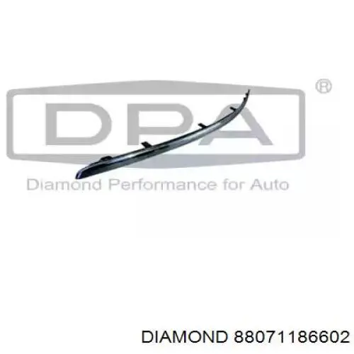 88071186602 Diamond/DPA Moldura esquerda do pára-choque dianteiro