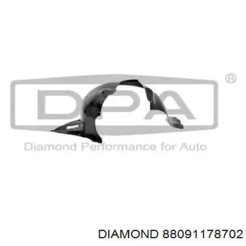 Compre 88091178702 Diamond/DPA Guarda-barras direito do pára-lama dianteiro