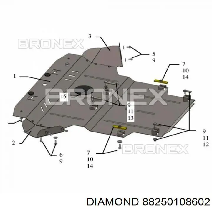 Proteção de motor, de panela (da seção de motor) Diamond/DPA 88250108602 preço, a partir de 37,25 USD