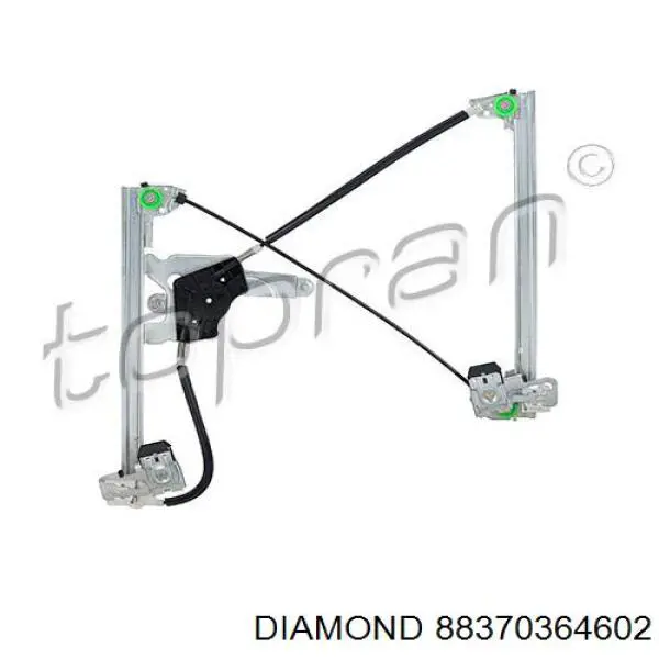 Mecanismo de acionamento de vidro da porta dianteira esquerda Diamond/DPA 88370364602 preço, a partir de 45,46 USD