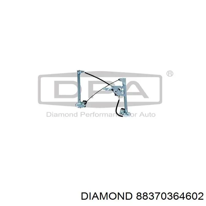 88370364602 Diamond/DPA Mecanismo de acionamento de vidro da porta dianteira esquerda