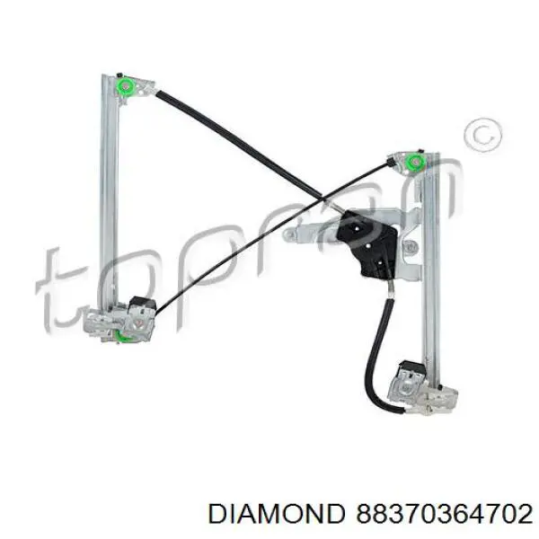 88370364702 Diamond/DPA Mecanismo de acionamento de vidro da porta dianteira direita