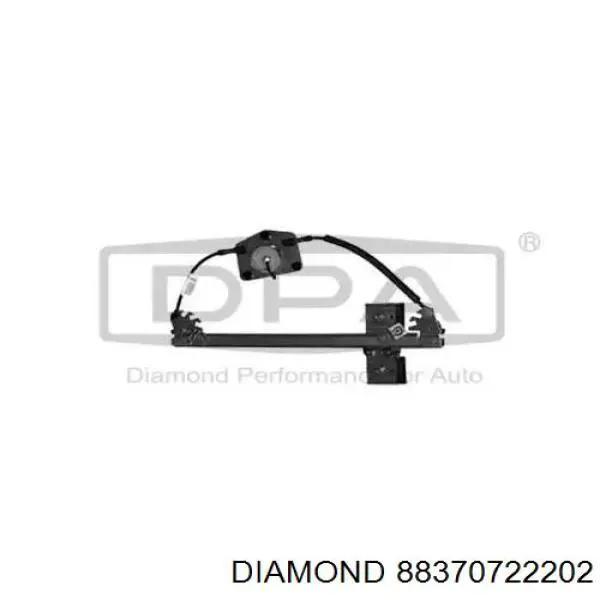 88370722202 Diamond/DPA Mecanismo de acionamento de vidro da porta dianteira direita