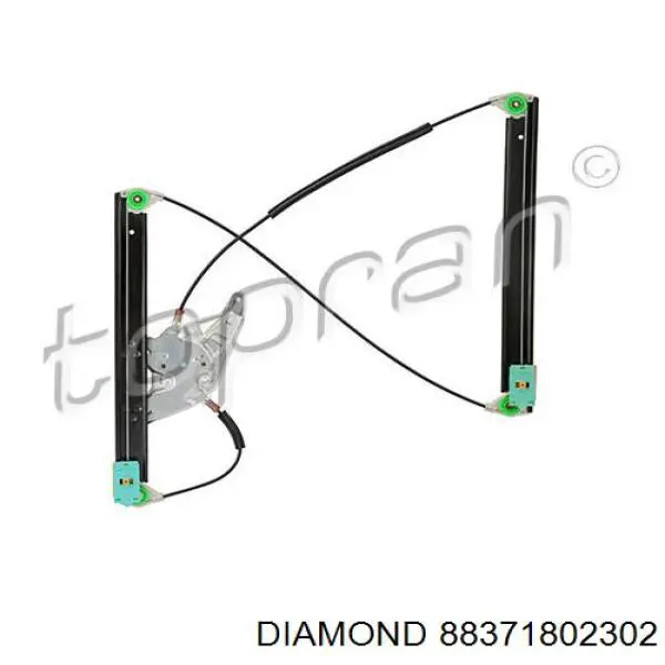 88371802302 Diamond/DPA Mecanismo de acionamento de vidro da porta dianteira esquerda