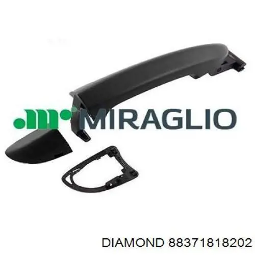 Suporte de maçaneta externa da porta dianteira esquerda Diamond/DPA 88371818202 preço, a partir de 32,08 USD