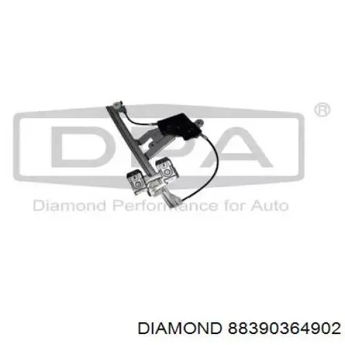Mecanismo de acionamento de vidro da porta traseira direita Diamond/DPA 88390364902 preço, a partir de 40,43 USD