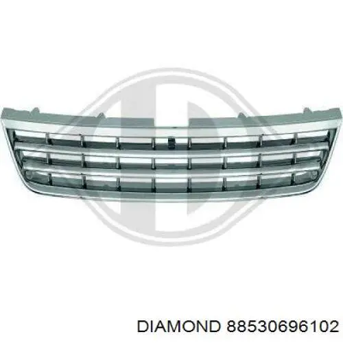 Placa sobreposta (carcaça) de grelha do radiador Diamond/DPA 88530696102 preço, a partir de 148,74 USD