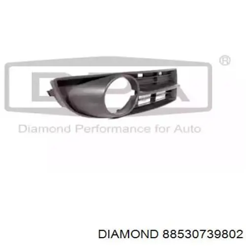 Grelha esquerda do pára-choque dianteiro Diamond/DPA 88530739802 preço, a partir de 20,05 USD