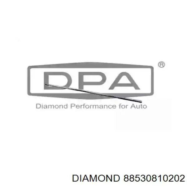 88530810202 Diamond/DPA Moldura da porta dianteira direita superior