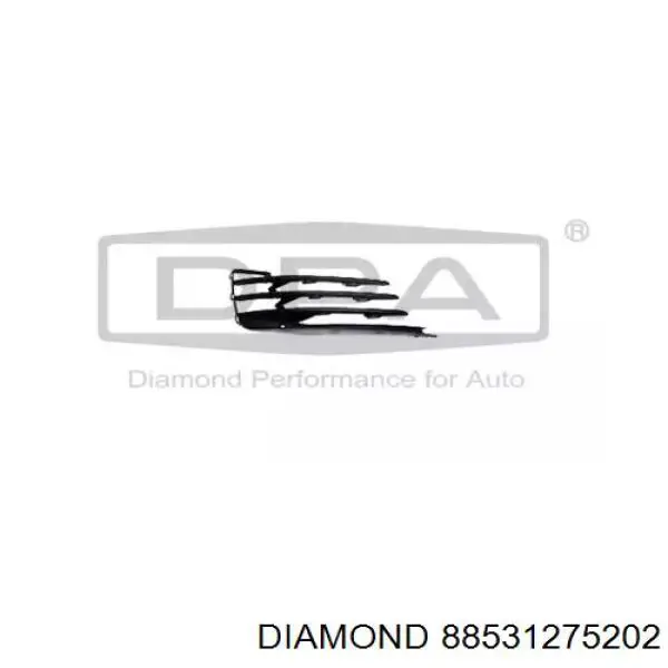88531275202 Diamond/DPA Grelha direita do pára-choque dianteiro