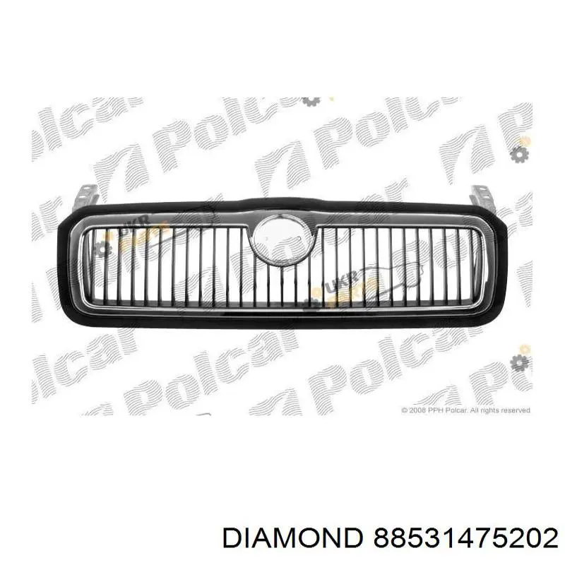 Placa sobreposta (carcaça) de grelha do radiador VAG 1U0853661739 preço, a partir de 32,06 USD