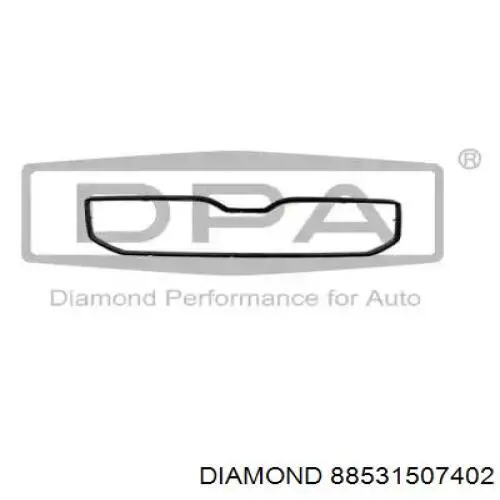 88531507402 Diamond/DPA Placa sobreposta (carcaça) de grelha do radiador