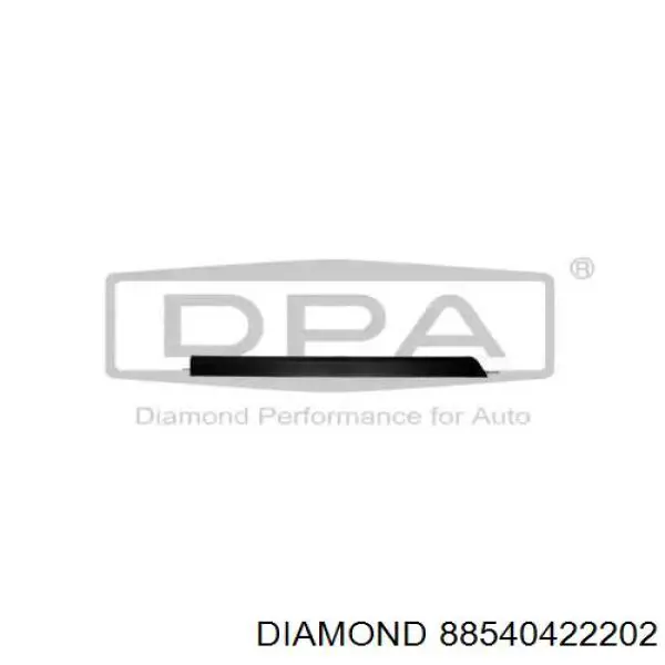 88540422202 Diamond/DPA Placa sobreposta da porta traseira direita