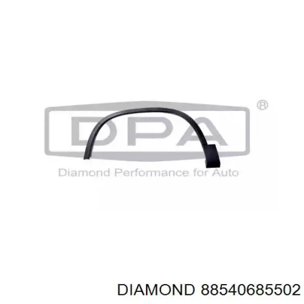 88540685502 Diamond/DPA Expansor (placa sobreposta) de arco do pára-lama dianteiro esquerdo