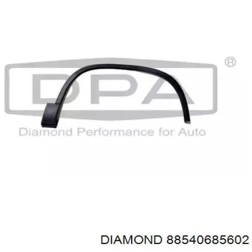 88540685602 Diamond/DPA Expansor (placa sobreposta) de arco do pára-lama dianteiro direito