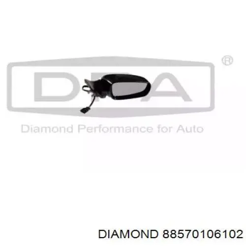 88570106102 Diamond/DPA Espelho de retrovisão direito