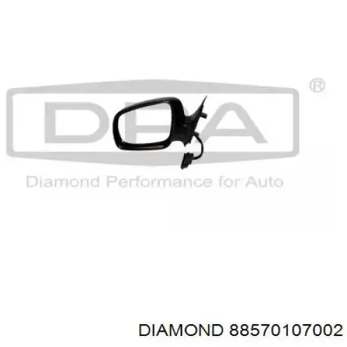 88570107002 Diamond/DPA Espelho de retrovisão esquerdo
