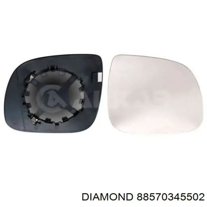 Compre 88570345502 Diamond/DPA Elemento espelhado do espelho de retrovisão esquerdo