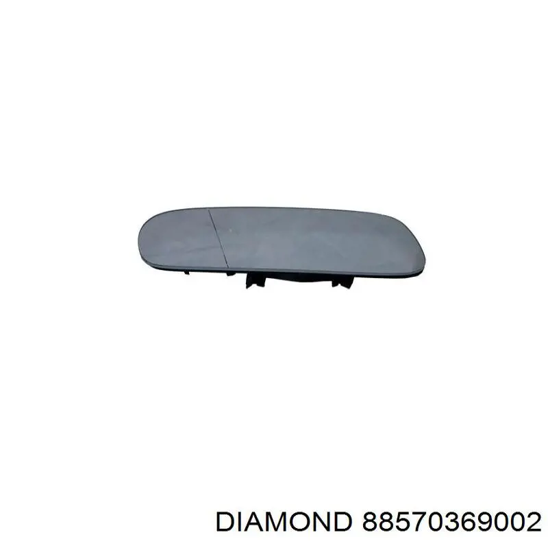 88570369002 Diamond/DPA Elemento espelhado do espelho de retrovisão esquerdo