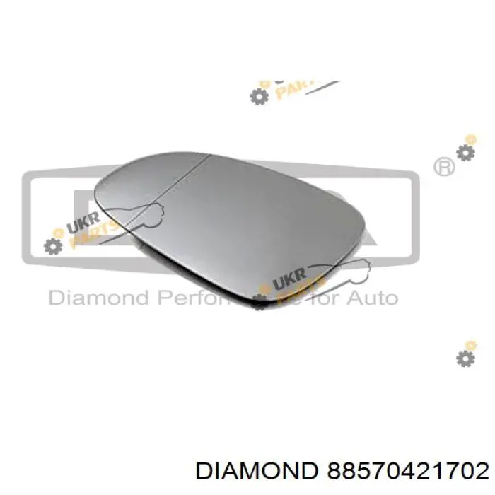 88570421702 Diamond/DPA Elemento espelhado do espelho de retrovisão esquerdo