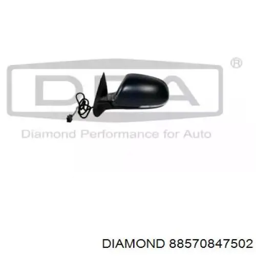 88570847502 Diamond/DPA Espelho de retrovisão esquerdo