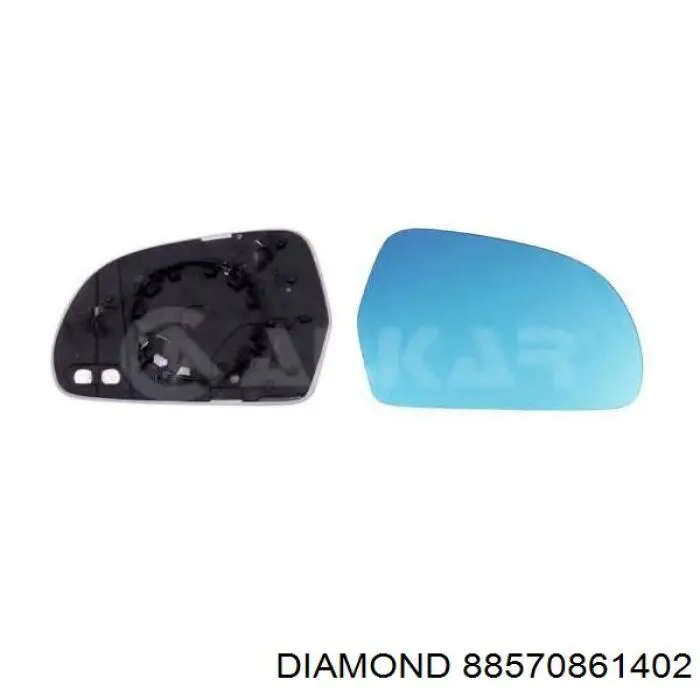 88570861402 Diamond/DPA Elemento espelhado do espelho de retrovisão direito