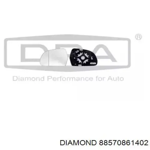 Elemento espelhado do espelho de retrovisão direito Diamond/DPA 88570861402 preço, a partir de 18,25 USD