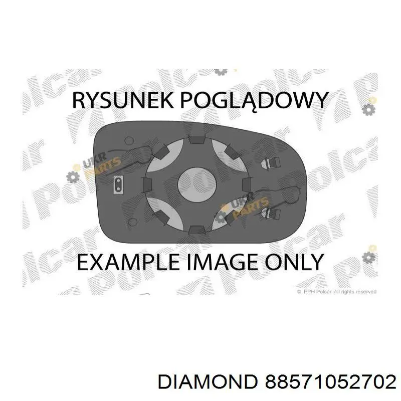 Elemento espelhado do espelho de retrovisão direito Diamond/DPA 88571052702 preço, a partir de 26,72 USD