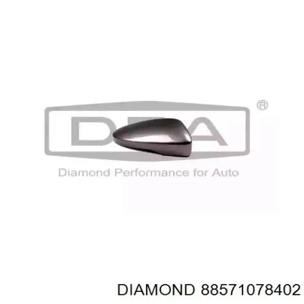 88571078402 Diamond/DPA Placa sobreposta (tampa) do espelho de retrovisão direito