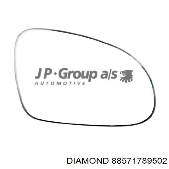 Compre 88571789502 Diamond/DPA Elemento espelhado do espelho de retrovisão direito