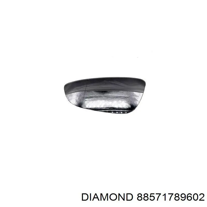 Compre 88571789602 Diamond/DPA Elemento espelhado do espelho de retrovisão esquerdo