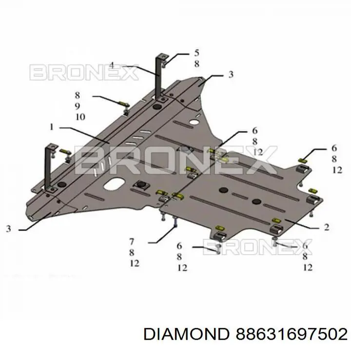 88631697502 Diamond/DPA Proteção de motor, de panela (da seção de motor)