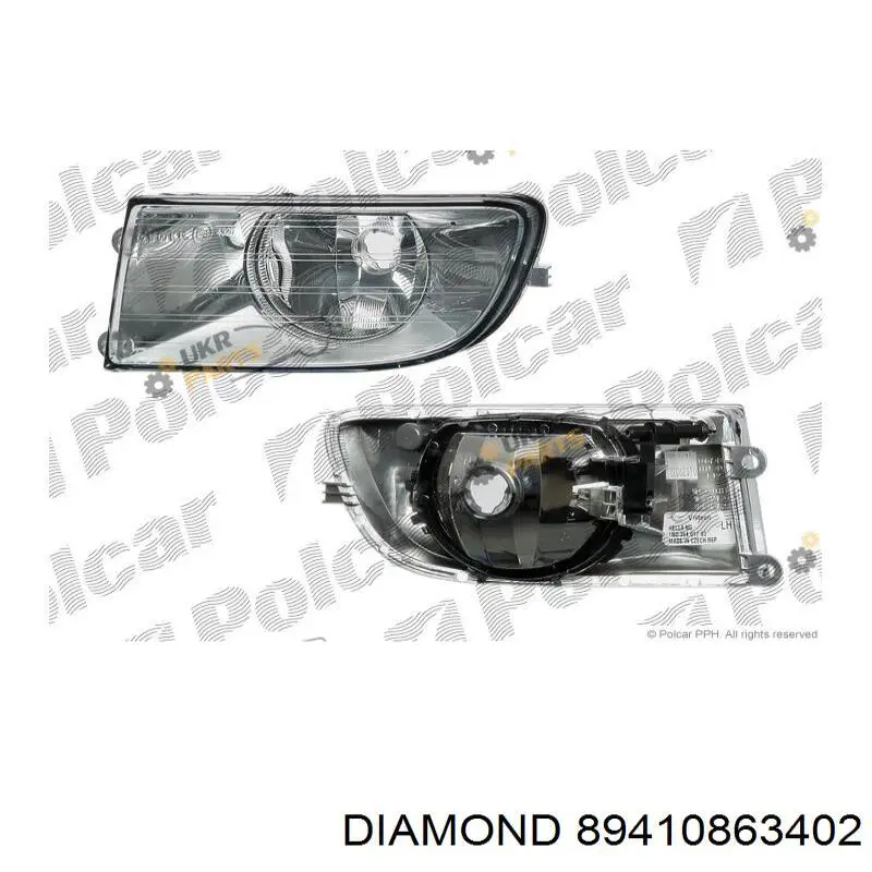 Luzes de nevoeiro esquerdas Diamond/DPA 89410863402 preço, a partir de 49,37 USD