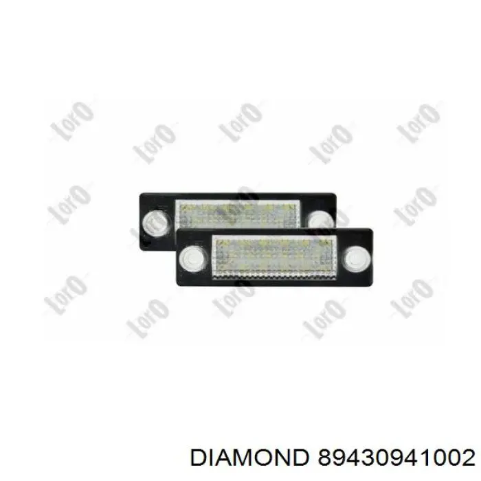 89430941002 Diamond/DPA Lanterna da luz de fundo de matrícula traseira