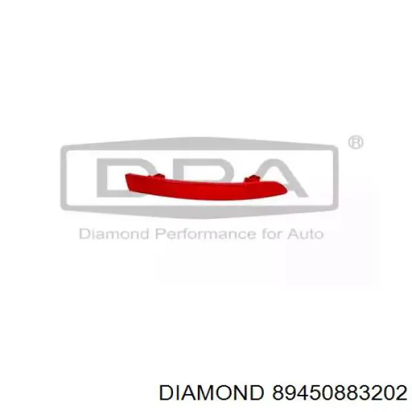 Retrorrefletor (refletor) do pára-choque traseiro direito Diamond/DPA 89450883202 preço, a partir de 14,01 USD