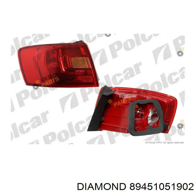 Lanterna traseira direita externa Diamond/DPA 89451051902 preço, a partir de 93,22 USD