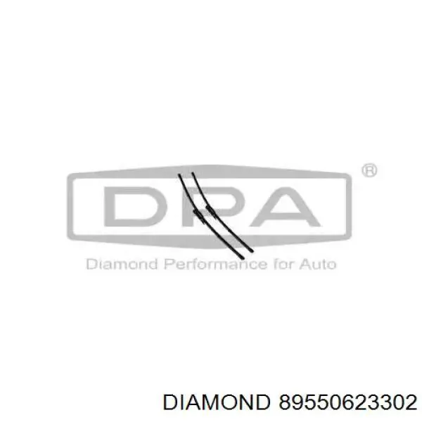 89550623302 Diamond/DPA Limpa-pára-brisas do pára-brisas, kit de 2 un.