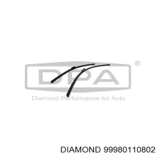 99980110802 Diamond/DPA Limpa-pára-brisas do pára-brisas, kit de 2 un.