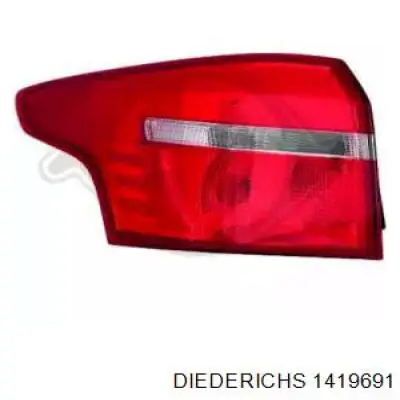 F1EB13405DB Ford Lanterna traseira esquerda externa