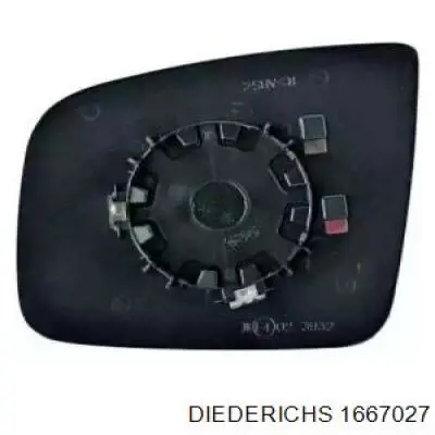 Elemento espelhado do espelho de retrovisão esquerdo A0028114133 Mercedes
