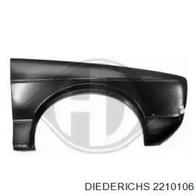 Pára-lama dianteiro direito Volkswagen Golf I 17