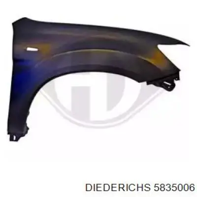 Pára-lama dianteiro direito Diederichs 5835006 preço, a partir de 77,01 USD