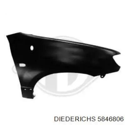5846806 Diederichs Pára-lama dianteiro direito