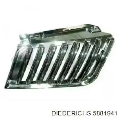 7450A187 Mitsubishi Grelha do radiador esquerda