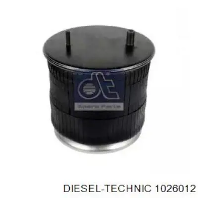 1026012 Diesel Technic Coxim pneumático (suspensão de lâminas pneumática) do eixo