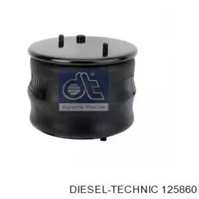 125860 Diesel Technic Coxim pneumático (suspensão de lâminas pneumática) do eixo